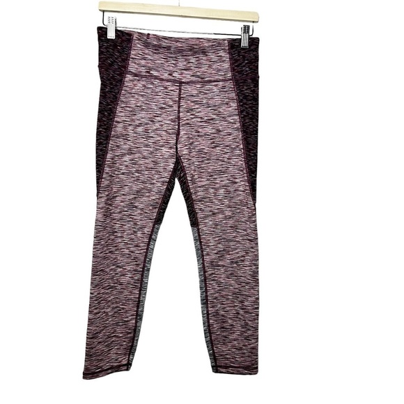 GAP FIT PINK MAROON PURPLE LEGGING SIZE MEDIUM BLACKOUT TECHNOLOGY 23” INSEAM - Picture 1 of 7